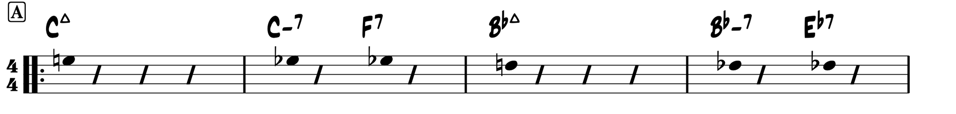 Guide-tone lines example