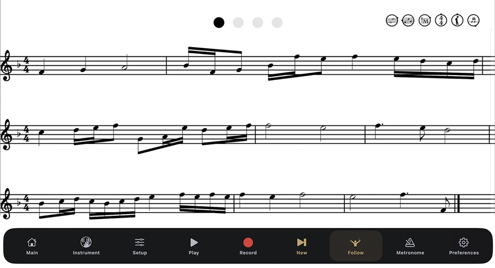 Custom melodic sight-reading exercise