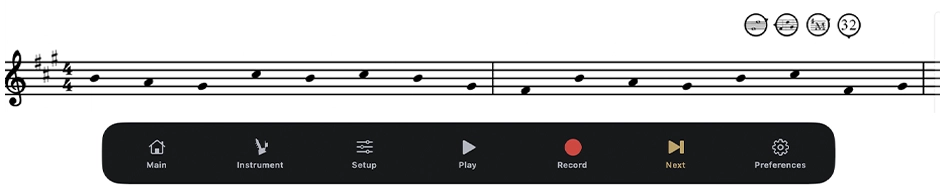Note by Note exercise with stemless notes