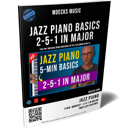 Jazz Piano Basics. 2-5-1 in Major