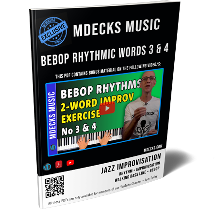 Bebop Rhythmic Words 3 & 4