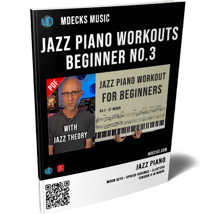 Jazz Piano Workouts Vol.2 Bb Minor - Spread Voicings & 3-9 Clusters – mDecks Music