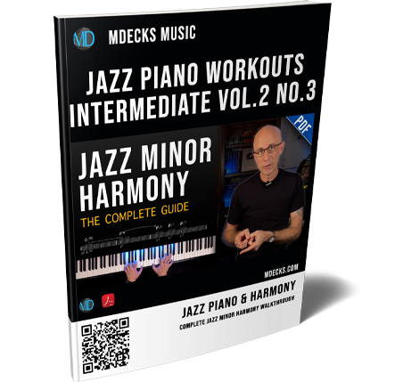 Bb Minor Harmonic Map — Jazz Piano Workouts Vol.2 No.3 – mDecks Music