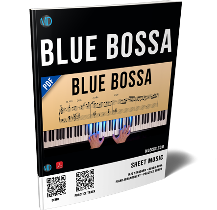 Calming Jazz Piano Studies — Blue Bossa (Arrangement + Backing Track)